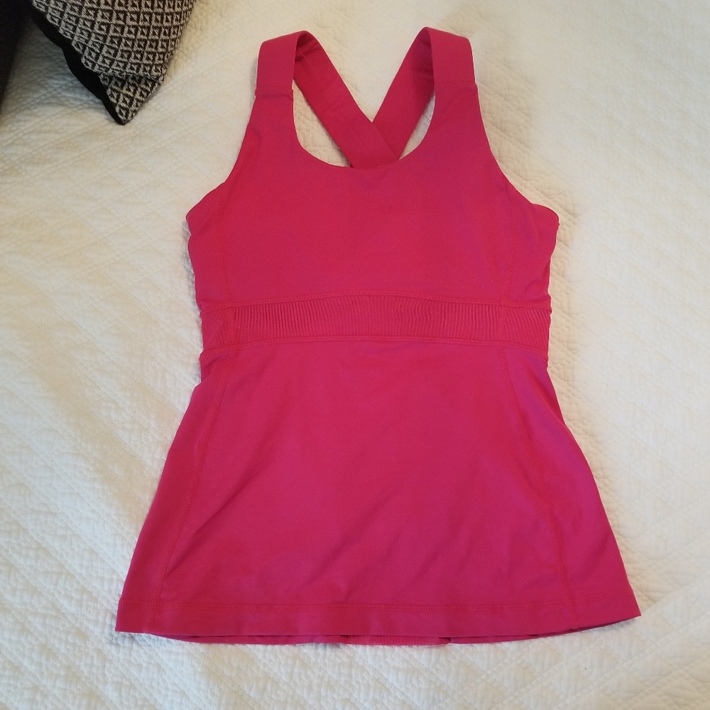 Lululemon cross back top size 4